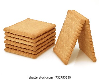 Tasty Biscuits Isolated