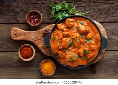 Tasty butter chicken curry dish from Indian cuisine. - Powered by Shutterstock