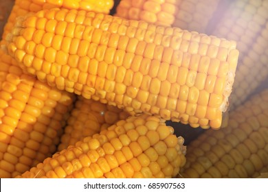 Tasty corn cooked by the chef,food Creative photos