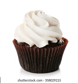 Tasty Cupcake Isolated On White Background