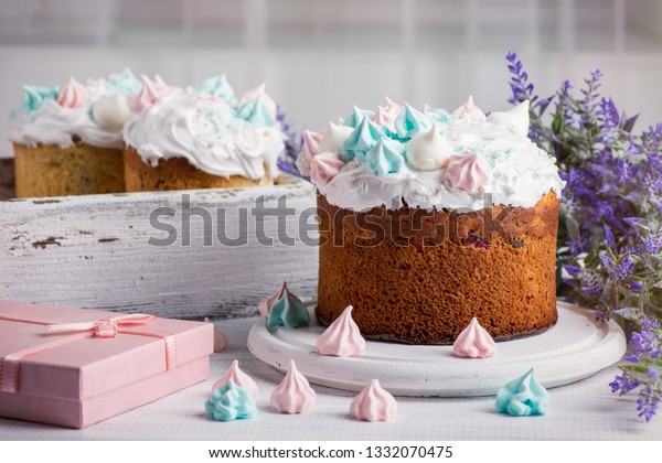 Tasty Decorate Easter Cakes Lie On Stock Photo Edit Now 1332070475