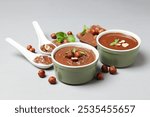 Tasty and delicious sweet food concept - chocolate paste