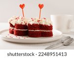 Tasty dessert for Valentine