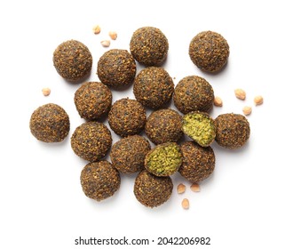 Tasty Falafel Balls On White Background