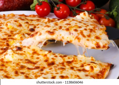 Tasty Four Cheese Pizza 