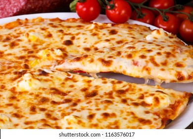 Tasty Four Cheese Pizza 