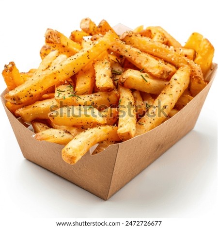 Similar – Image, Stock Photo French fries in a glass key on a red table