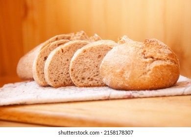 Tasty Fresh Bread On The Table, Wholegrain Food