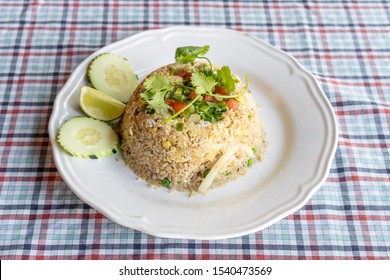 Tasty fried rice made with organic brown rice and fresh vegetables and produce.