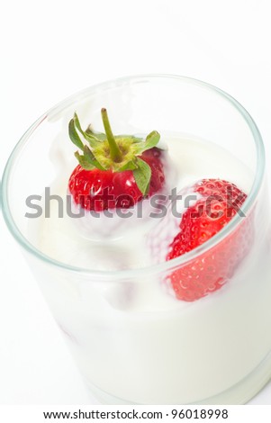 Similar – Chia-Joghurt mit Himbeeren im Glasbecher