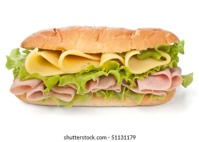 Tasty Honey Roasted Ham And Cheese Sandwich