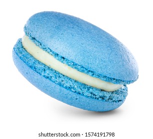 Tasty Macaron On White Background