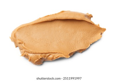 Tasty peanut butter on white background, top view - Powered by Shutterstock