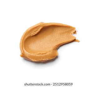 Tasty peanut butter on white background, top view - Powered by Shutterstock