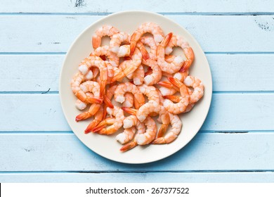 The Tasty Prawns On Plate