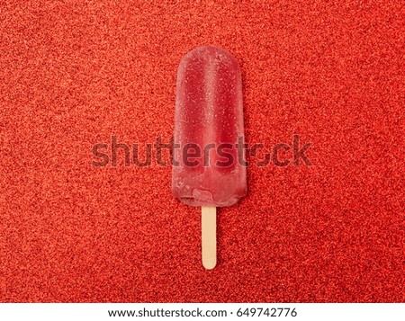 Similar – Foto Bild Erdbeer-Popsicle