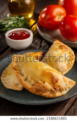 Tasty spicy meat empanadas. Argentine empanadas.