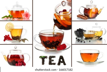 Tasty tea collage