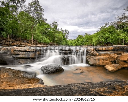 Tat ton Waterfall located in Chaiyaphum Province, Tat ton National Park, Thailand