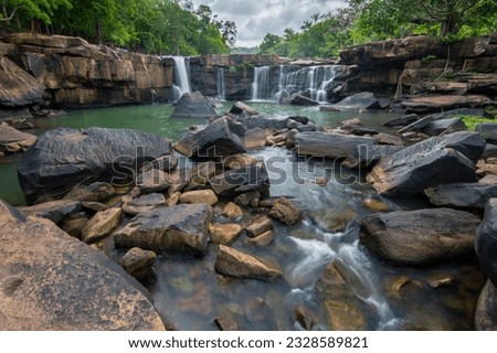 Tat Ton Waterfall and rock in Tat Ton national park, Chaiyaphum province