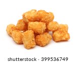 Tater tots isolated on a white background 