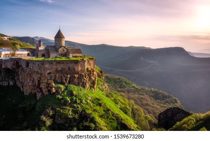 Tatev monastery in the mountains of Armenia