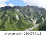 The  Tateyama mountain range seen from Murodo