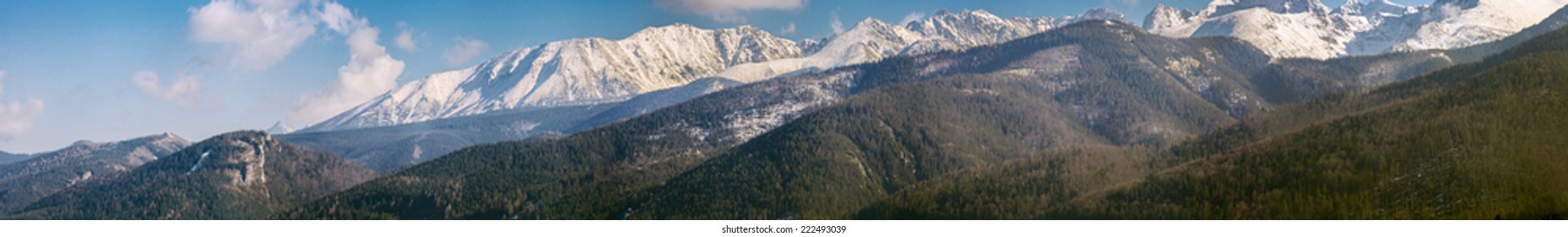 Tatra Mountain Panaromic Landscape