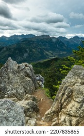 Tatra Mountains Landscape With Gesia Szyja Landmark, Natural Rock Formation.