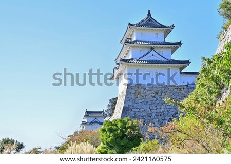 Tatsumi turret of Akashi castle which is existing three-story turret, Akashi city, Hyogo prefecture, Japan