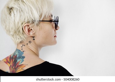 Tattoo Woman Style Glamour Alternative Lifestyle Concept