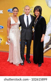 Tatyana Ali, Bryton McClure, Tonya Lee Williams  At The 41st NAACP Image Awards - Arrivals, Shrine Auditorium, Los Angeles, CA. 02-26-10