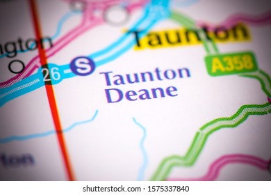 Taunton Deane. United Kingdom On A Map