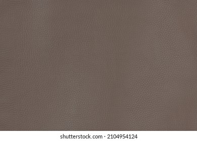 Taupe gray color textured smooth leather surface background, medium grain