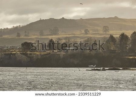 Taupo city lake in Auckland  NewZealand