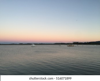 Tauranga Port Waterfront At Sunset 