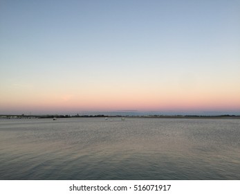 Tauranga Port Waterfront At Sunset 