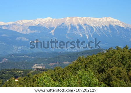 Taurus Mountains near town Kumluca, Turkey