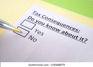 Tax Consequences: Do You Know About It?