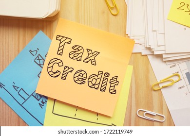 Tax Credit is shown on the conceptual business photo