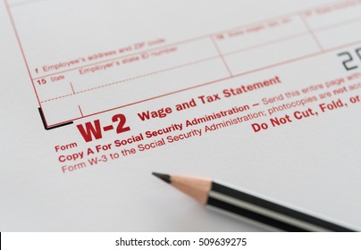 Tax Forms, Form W-2 Wage And Tax Statement