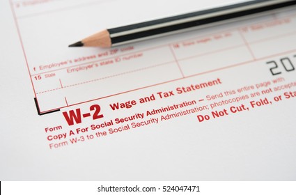 Tax Forms, Form W-2 Wage And Tax Statement