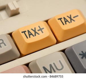 Tax increase button on calculator