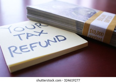 Tax Refund Stock Photo