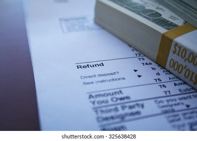 Tax Refund Stock Photo