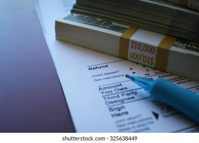 Tax Refund Stock Photo