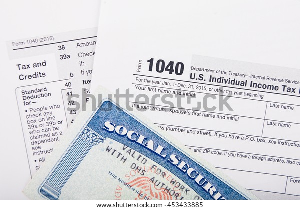 Tax Return Form Ssn Card Stock Photo Edit Now