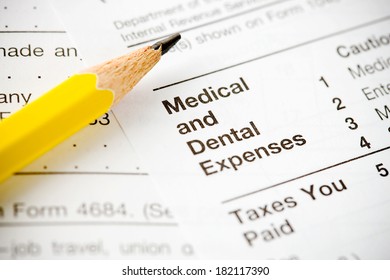 Taxes: Focus On Medical And Dental Section Of 1040 Form