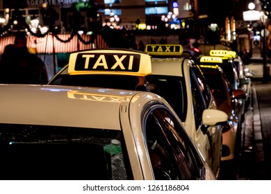 Taxi Rank In The Night