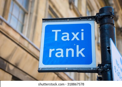 Taxi Rank Sign.